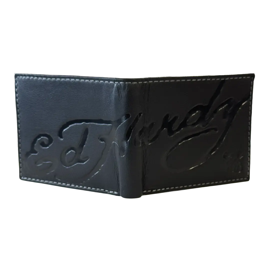 Ed Hardy Embossed Signature Bifold Wallet