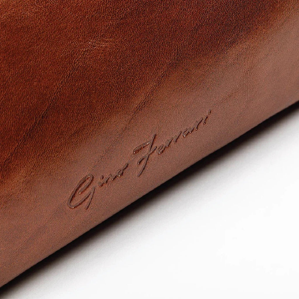 Tan Leather Wash Bag - Bags For All