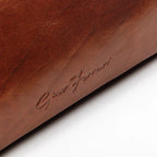 Tan Leather Wash Bag - Bags For All