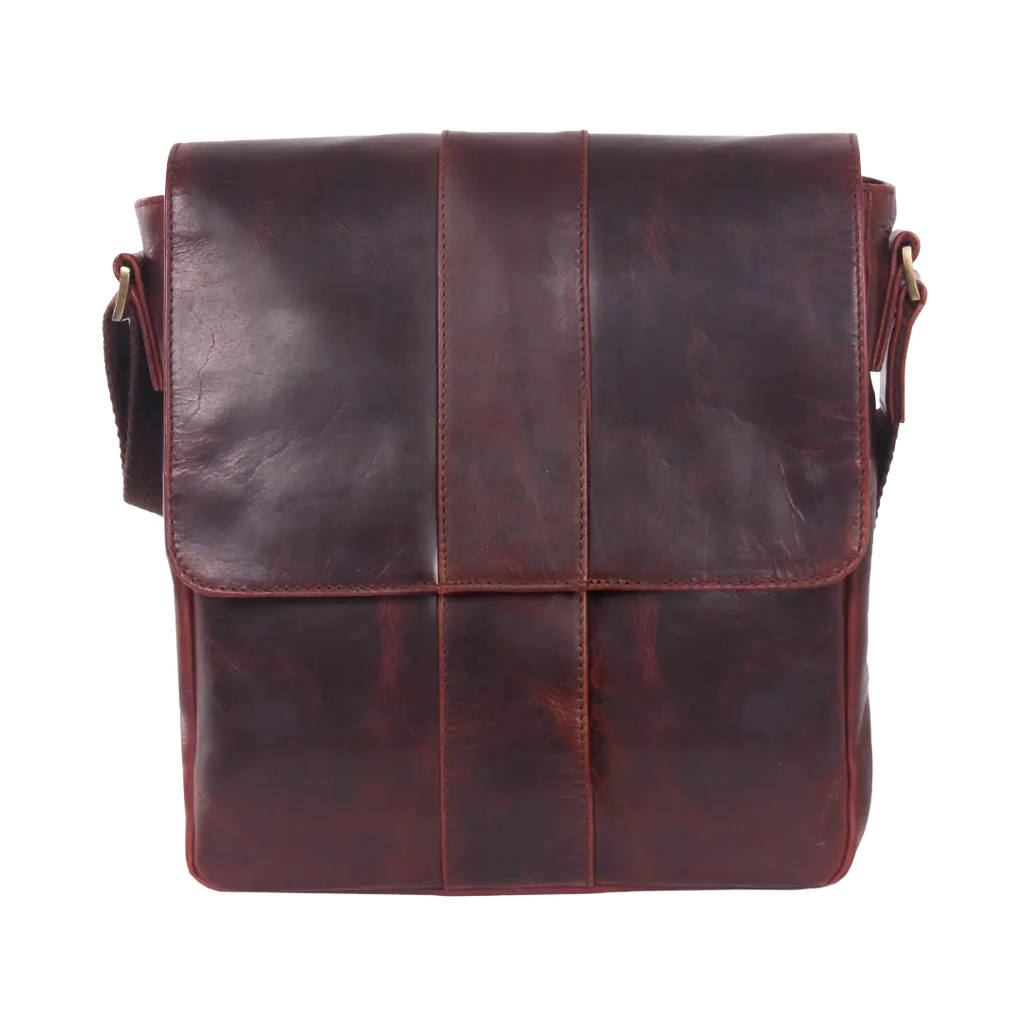Gino Ferrari Thatcham Leather Messenger Bag in tan