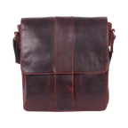 Gino Ferrari Thatcham Leather Messenger Bag in tan