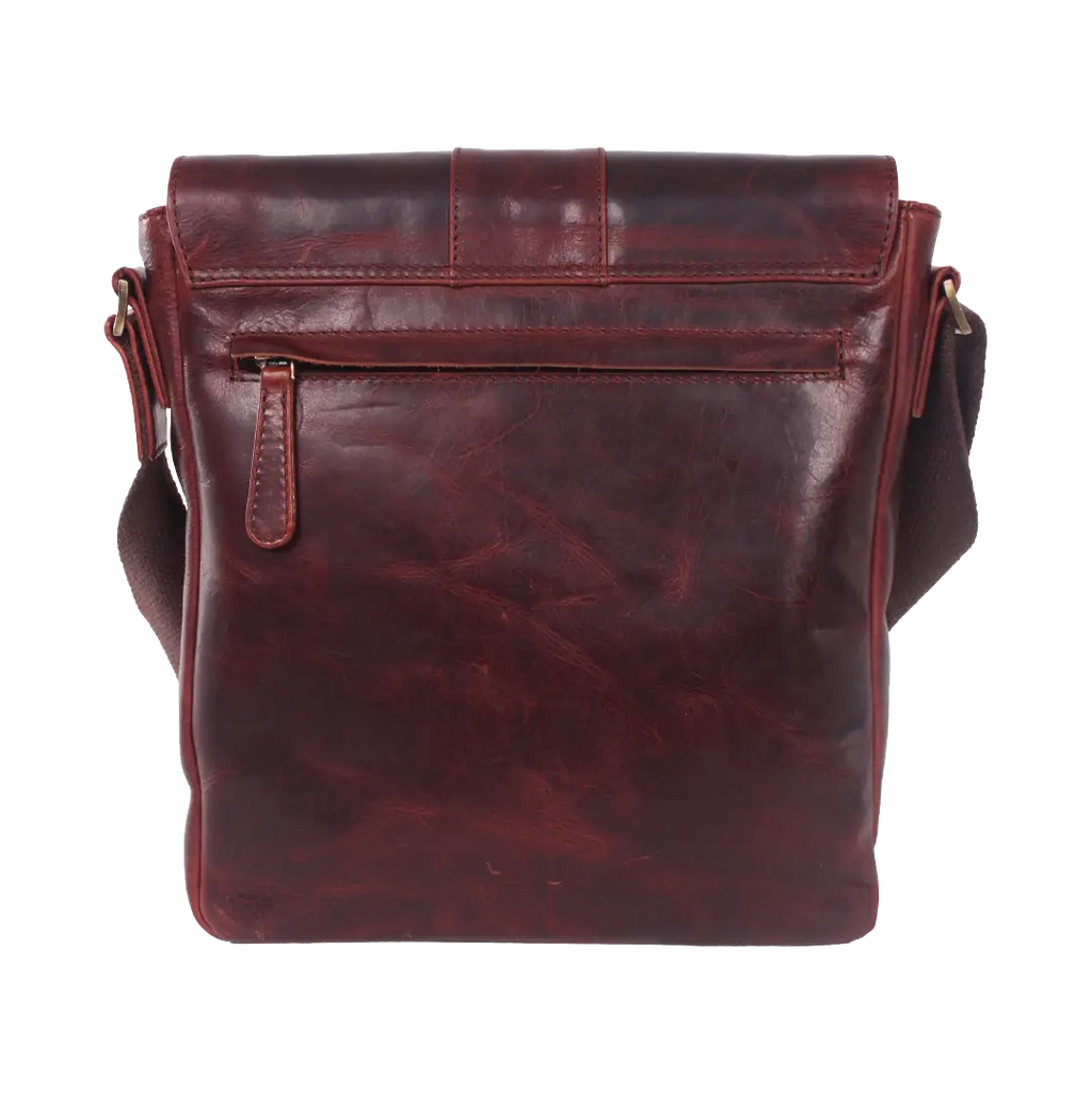 Gino Ferrari Thatcham Leather Messenger Bag in tan