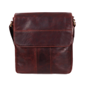 Gino Ferrari Marlow Leather Messenger Bag in tan