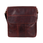 Gino Ferrari Marlow Leather Messenger Bag in tan