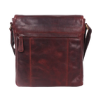 Gino Ferrari Marlow Leather Messenger Bag in tan