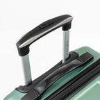 Close-up of the suitcase handle.