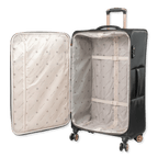 Biella 79cm Black Large Suitcase - Bags For All