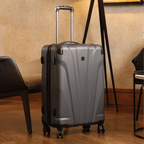 Quasar 59cm Grey Medium Suitcase - Bags For All