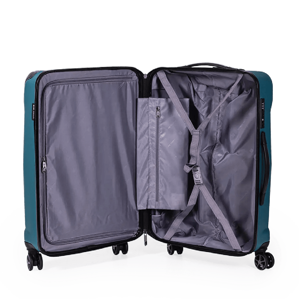 Quasar 59cm Grey Medium Suitcase - Bags For All