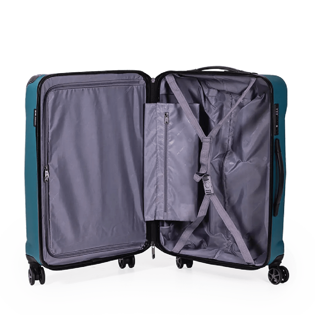 Quasar 59cm Grey Medium Suitcase - Bags For All