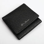 Ombra Black Leather Coin Wallet