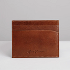 Etrusco Tan Leather Card Holder