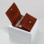 Etrusco Tan Leather Coin Wallet