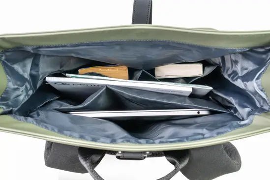 Roll-Top Weatherproof School Laptop Backpack 13.5L Office Bag Durable Rucksack