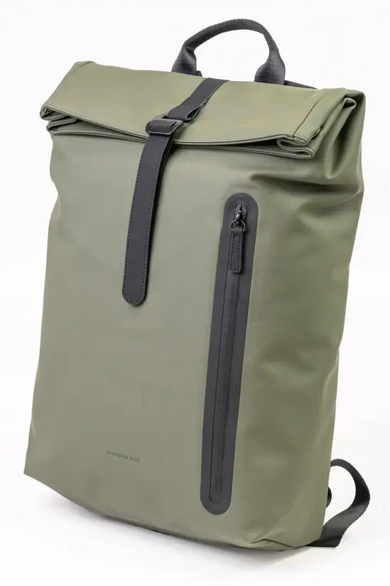 Roll-Top Weatherproof School Laptop Backpack 13.5L Office Bag Durable Rucksack
