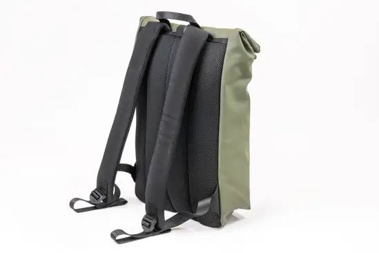 Roll-Top Weatherproof School Laptop Backpack 13.5L Office Bag Durable Rucksack