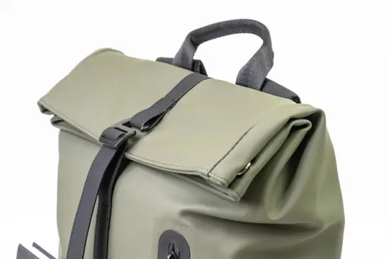 Roll-Top Weatherproof School Laptop Backpack 13.5L Office Bag Durable Rucksack