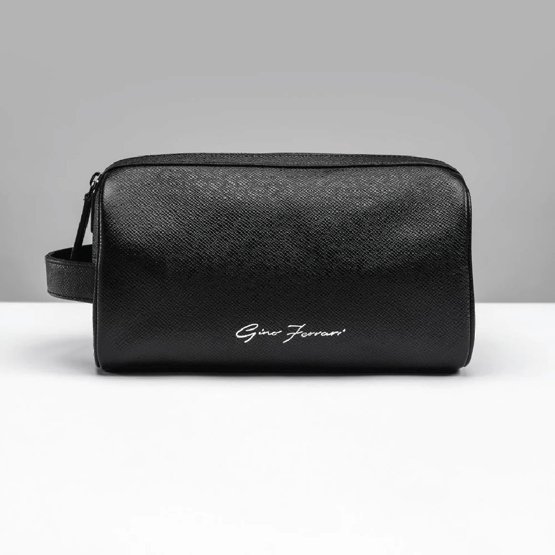 Tan Leather Wash Bag - Bags For All